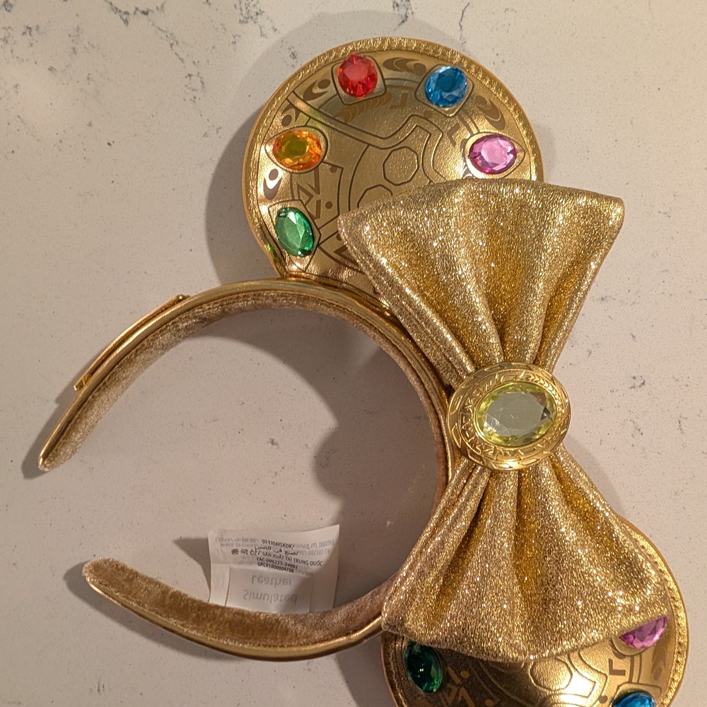 NWOT Marvel Thanos Infinity Stone Disney Loungefly Ear Headband - Picture 2 of 3